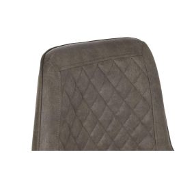 Taburete Vintage DKD Home Decor Marron Oscuro Negro 49 x 110 x 56 cm Taburete Vintage DKD Home Decor Marron Oscuro Negro 49 x 110 x 56 cm
