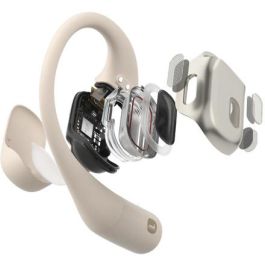 Shokz OpenFit Auriculares Inalámbricos Beige IP54 para Llamadas/Música/Deporte/Uso Diario Bluetooth 5.2