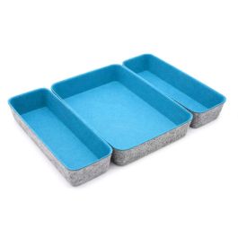 Confortime Set de 3 Organizadores de Fieltro 28 x 20.5 x 5.3 cm (6 Unidades)