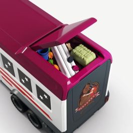 Schleich SCH42705 Figura de camioneta y remolque ecuestre grande Horse Club Series