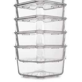 Emuca Kit de 10 Cubos organizadores Cube para cajón, Plástico, Transparente