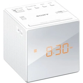 Sony Radiodespertador ICF-C1W Blanco AM/FM con Alarma Gradual y Batería de Reserva Precio: 39.49999988. SKU: S0400768