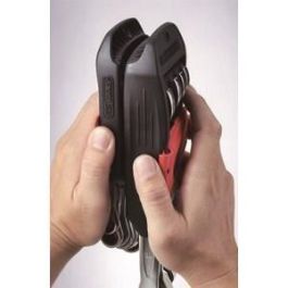KS TOOLS 922.0050 - Juego 10 Llaves Combinadas Métricas 8-19mm con Soporte - Horquilla y Ojo Inclinado 15°