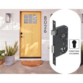 Yale Y60K-A50/N Cerradura Empotrable Orificio Cilindro para Puerta de Entrada Eje 50mm, Caja 148mm