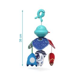 KioKids Móvil Musical para Carrito Bebé El Espacio con Control Remoto, 109 Melodías, Luz y Figuras Colgantes +0 Meses