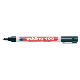 Edding Marcador Permanente 400 Negro Punta Redonda 1 mm Recargable