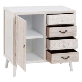 Recibidor con Cajones DUNE Natural Blanco Madera de abeto 80 x 40 x 80 cm Precio: 173.69000055. SKU: S8801922