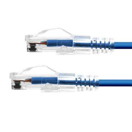 ProXtend Cable Ethernet CAT6A U/UTP Cobre Puro 28 AWG Ultra Slim 3.6mm LSZH Conector 50u" Oro para Máximo Rendimiento PoE++ Azul 4m