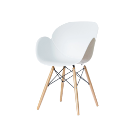 Paperflow Silla Kiwood Pie Haya Asiento Blanco Lote 2 Unidades Precio: 391.58999979. SKU: B14TZJPHCL