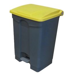 CAMBRO - WBFC68L-229 - CUBO DE BASURA 68L CON PEDAL Y TAPA - 63,5 x 47,6 x 38,1 cm - BASE GRIS Y TAPA AMARILLA Precio: 85.49999997. SKU: B1GQGL6J7K
