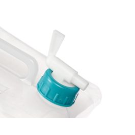 Leknes Deposito Plegable 10L Transparente Azul 21x10x20cm (Set de 24)