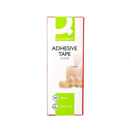 Q-connect Cinta Adhesiva Transparente 33 mt x 15 mm para Embalar
