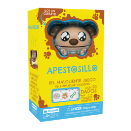 Asmodee Juego Apestosillo Ekiylst01Es Juego de Emparejar Imágenes con Dados y Cubilete Perrete