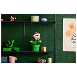Lego Super Mario 71426 Planta Piraña, Figura Articulada con Tubo y 2 Piezas, Modelo para Adultos, Idea de Regalo