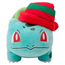 JAZWARES Peluche Pokémon Bulbasaur de Navidad 20cm