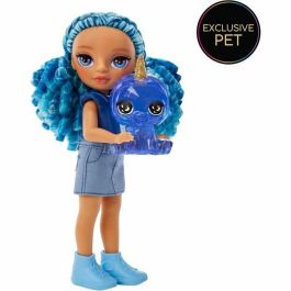 Rainbow High Muñeca Littles 15cm con Mascota - Azul - LIT35051531197 A partir de 4 años