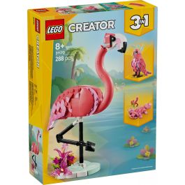Lego Creator Juego de Construcción Flamenco Rosa Fauna Salvaje. Kit de Ladrillos para Recrear y Exhibir Animales, Edad 8+ Años
