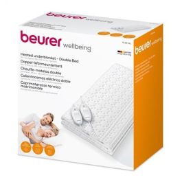 Beurer TS-26 XXL (317.16) Calientacamas Eléctrico Doble con 2 Mandos y 3 Niveles de Temperatura