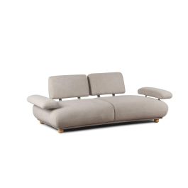 DKD Home Decor Sofá Urban Crudo 220x111x85 cm Poliéster con Respaldo y Brazos Abatibles Patas Madera Precio: 618.50000025. SKU: B1D2LHMPGL