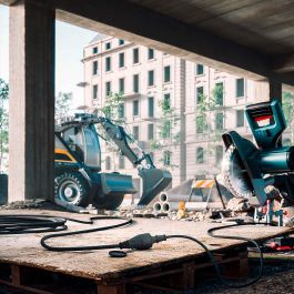 Simon H07RN-F Prolongador Profesional 20 m IP44, 1 Toma con Tapa, 16A 250V, Cable 3G 2,5 mm², Negro