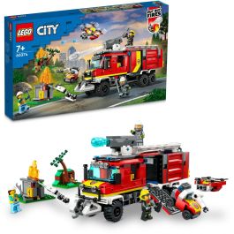 Lego City Juego de Construcción Camión de Bomberos Unidad Móvil de Control de Incendios, 502 Piezas, Edad 7+ Años