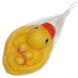 Tom et Zoe Juego de 4 Animales de Baño Barca con 3 Muñecos Patos Ranas Juguete para Bañera 16x11 cm