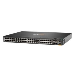 Hewlett Packard Enterprise CX 6300F Switch 880 Gbps 660 Mpps 48x 10/100/1000 RJ-45 4x 1/10/25/50G SFP USB C OOBM USB A 900W PSU
