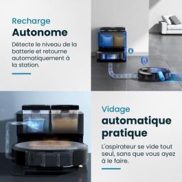 Robot Aspirador y Mopa Conectado con base de vaciado EZICLEAN All-in-one Z10 Plus - 240 min - 6000pa - 180m² - 1,5L Robot Aspirador y Mopa Conectado con base de vaciado EZICLEAN All-in-one Z10 Plus - 240 min - 6000pa - 180m² - 1,5L