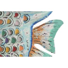 DKD Home Decor Decoración Mediterráneo Azul Multicolor 27 x 8 x 21 cm (4 Unidades)