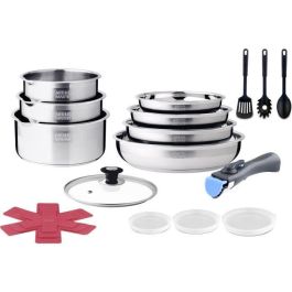 Arthur Martin AM0566 Batería de Cocina Inducción 18 Piezas Acero Inoxidable, Mango Extraíble, Apta Todo Tipo Fuegos Precio: 125.49999968. SKU: B1D9WLPLME