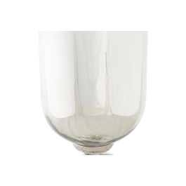 DKD Home Decor Jarrón de Cristal y Aluminio en color Champán, con Medidas 15x56x15 cm y Peso 1.25 kg, Desmontable