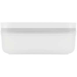 Zwilling Fresh&Save Vakuum Box S, Táper Hermético para Alimentos, Plástico y Silicona, Apto para Microondas/Lavavajillas, Blanco