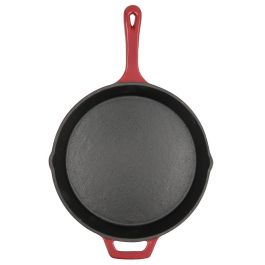 Bidasoa Fierro Sartén Hierro Esmaltado 26 cm Rojo Antiadherente, Extra Resistente, Libre PFOA, Apta Inducción y Gas