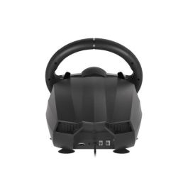GENESIS Seaborg 400 Volante y Pedales USB Alámbrico con Vibración 900° para PC, Switch, PS3, PS4, Xbox 360, Xbox One, One S, One X Negro/Plata