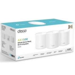 TP-Link Deco X10 Sistema Wi-Fi Mesh Wi-Fi 6 AX1500 Doble Banda 2.4/5 GHz para Cobertura Total en Hogar Blanco - Pack de 3 Unidades TP-Link Deco X10 Sistema Wi-Fi Mesh Wi-Fi 6 AX1500 Doble Banda 2.4/5 GHz para Cobertura Total en Hogar Blanco - Pack de 3 Unidades