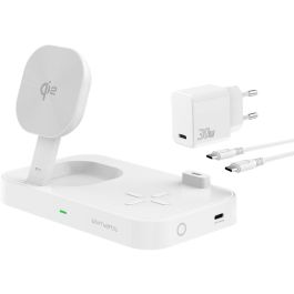 4smarts Trident Estación de Carga Qi2 Inalámbrica MagSafe para 4 Dispositivos, Carga Rápida 25W, Blanco Precio: 96.8899998. SKU: B15YT4LR38