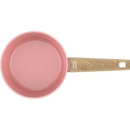 Arthur Martin Juego 3 Cacerolas AM0702 Rosa Revestimiento Cerámico Aptas Inducción Ø 16-18-20 cm