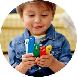 Lego Duplo Juego de Construcción Tren de Mercancías, 105 piezas, Edad 2-5 años, Funciona con pilas LR03