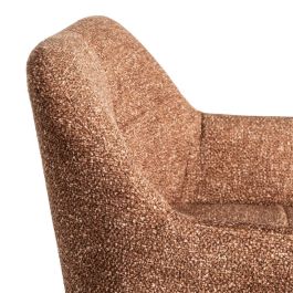 Silla Jaspeado Ocre Tejido-Metal 59 X 54 X 81 cm