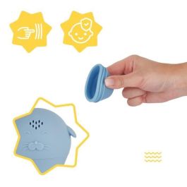 Badabulle Juego de 4 aspersores de baño - Juguetes de baño de silicona suave - Abiertos para lavar Badabulle Juego de 4 aspersores de baño - Juguetes de baño de silicona suave - Abiertos para lavar