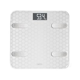 Báscula Digital de Baño LAICA Blanco Plateado Báscula Digital de Baño LAICA Blanco Plateado