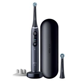 Oral-B iO 8S Cepillo dental vibratorio Adulto Negro con 2 cabezales y maleta de viaje