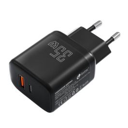 Leotec LECSPH35W2K cargador de dispositivo móvil Universal Negro Corriente alterna Carga rápida Interior Leotec LECSPH35W2K cargador de dispositivo móvil Universal Negro Corriente alterna Carga rápida Interior