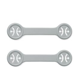 Sujeta Baberos Gris 2 Unidades Sujeta Baberos Gris 2 Unidades