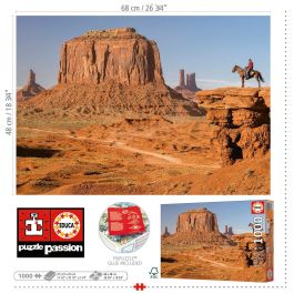 Educa 19559 Puzzle 1000 Piezas Monument Valley Adultos Cartón Reciclado 68x48 cm