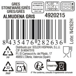 Bandeja Oval Gris Almudena 25x12 cm - Inde (24 Unidades) Bandeja Oval Gris Almudena 25x12 cm - Inde (24 Unidades)