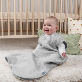 Saco de dormir INGENUITY, color verde salvia, de espuma de algodón, TOG 1. Ajustable de 3 a 18 meses, con certificación Oeko-Tex. Saco de dormir INGENUITY, color verde salvia, de espuma de algodón, TOG 1. Ajustable de 3 a 18 meses, con certificación Oeko-Tex.