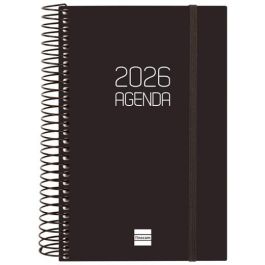 Finocam E5-117x181 mm Agenda Espiral Opaque 1 Día/Página Tapa PP Negro 2026 con Goma Elástica y Esquinas Microperforadas Finocam E5-117x181 mm Agenda Espiral Opaque 1 Día/Página Tapa PP Negro 2026 con Goma Elástica y Esquinas Microperforadas Precio: 10.50000006. SKU: B15SLSK3EF