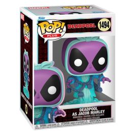 FUNKO Figura POP! Marvel Deadpool as Jacob Marley - Figura de vinilo de 9cm en caja regalo