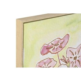 DKD Home Decor Cuadro Shabby Florero Decoración Pared Multicolor 63x93x4 cm Materiales Ps y Lienzo (Pack 2)